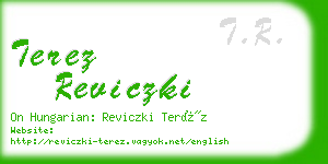 terez reviczki business card